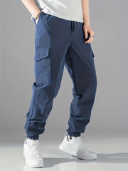 Men's Casual Cargo Pants with Flap Pocket