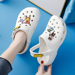 Women's Cartoon Decor Clogs Slip On Shoes
