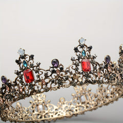 Crystal Headbang Queen Crown Tiara Bridal Headwear Crown
