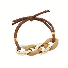 Chain Bracelet Hair Tie Style Hair Rope Elastic Ponytail Holder Hair Ring