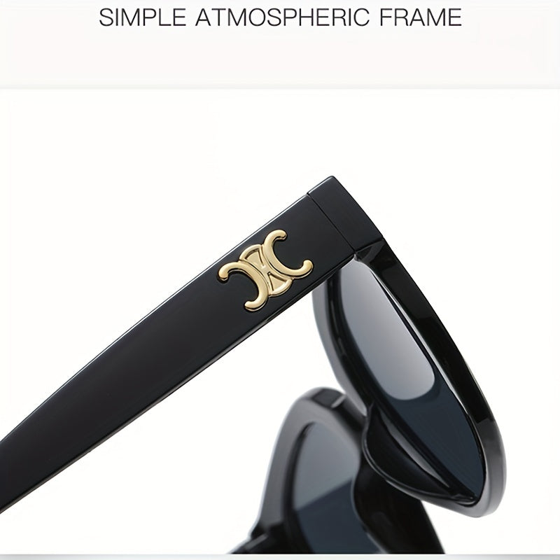 Men's Large Square Frame Vintage PC Glasses