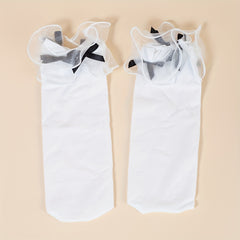 Lace Stitching Mid Tube Socks Women's Stockings