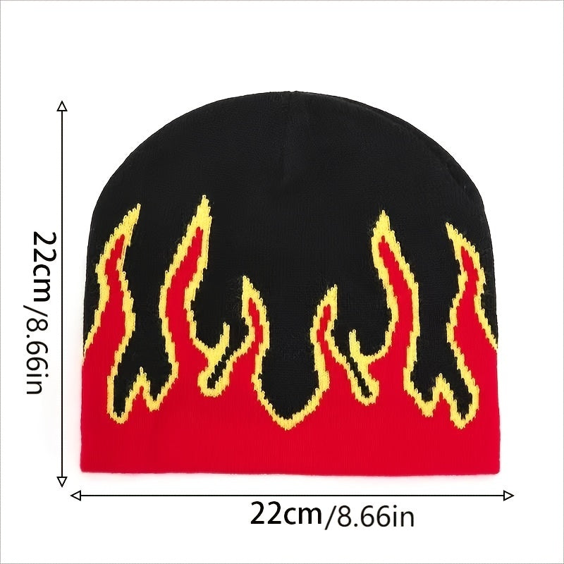 Jacquard Knit Beanie Hat Warm Cap for Women