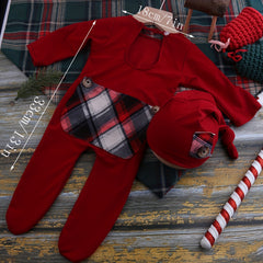 Newborn Christmas Photo Shooting Set Baby Romper Photography Costume