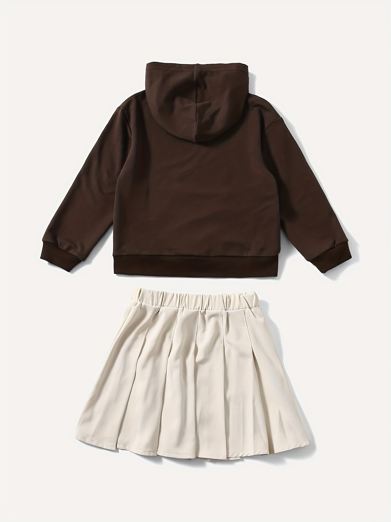 Mother Daughter Butterfly Graphic Hoodie & Skirt Set