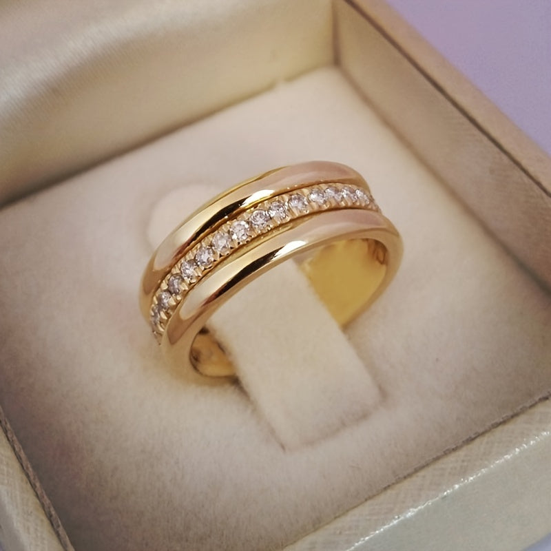 Zircon Rings For Men And Women Plated Silver Jewelry Rings