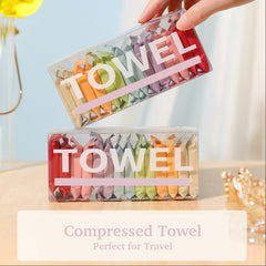 14pcs Compressed Towel Set Disposable Bath Towels Portable Light Reusable Tissue