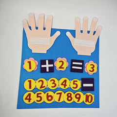 Kid Felt Finger Numbers Math Toy Counting Early Educational Board