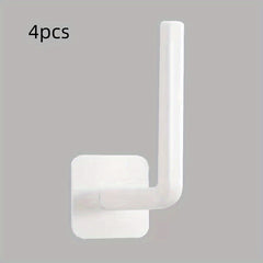 4pcs L Shaped Hook Punching Seamless Hook Lazy Rag Hanger