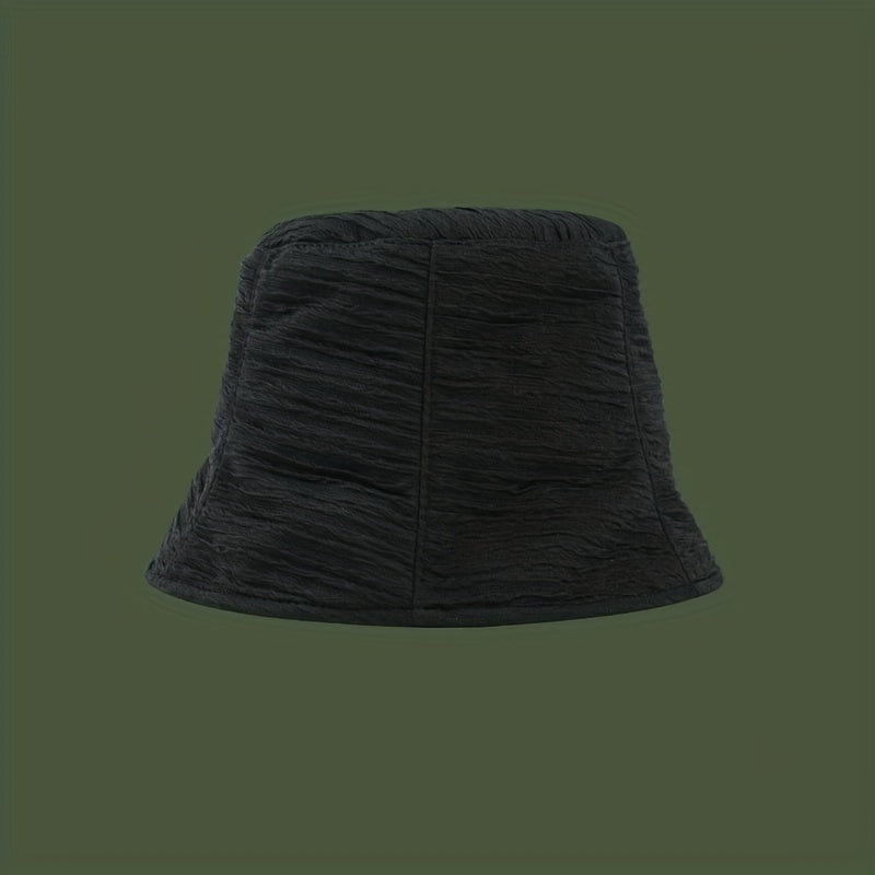 Mesh Ruched Bucket Hat Sunshade Basin Hat