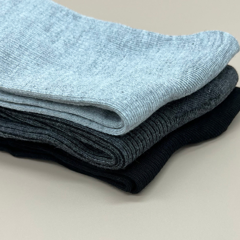 3 Pairs Basic Mid Tube Socks Unisex