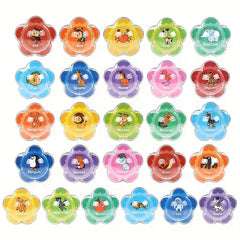 10pcs Floating Bath Learning Toys Alphabet & Number Animal Water Toy Set