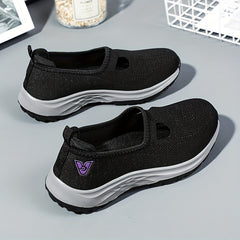 Non-slip Soft Sole Breathable Walking Shoes Slip-On Sporty Sneakers