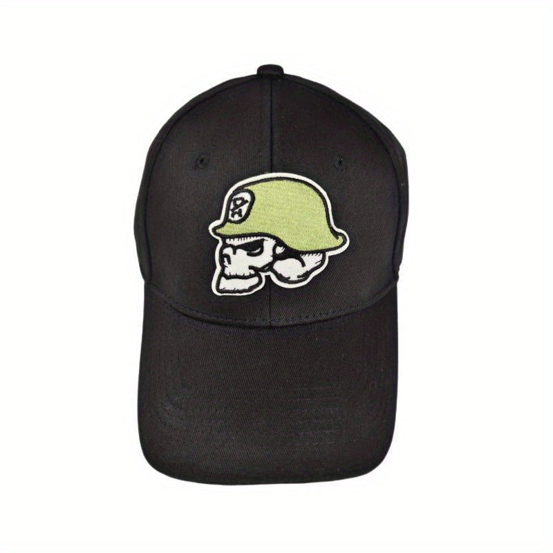 Gothic Skull Patch Baseball Cap Hip Hop Anime Cotton Dad Hats Adjustable