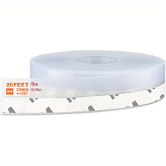 26ft Transparent Silicone Seal Strip - Weather Stripping for Doors and Windows