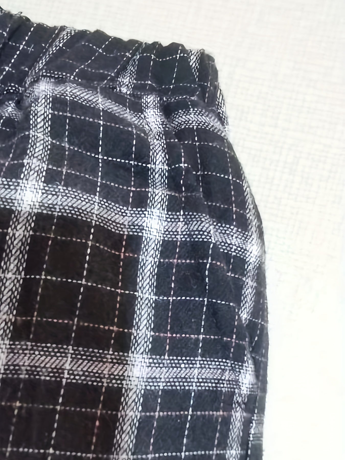 Boys Plaid Pants Bloomers Casual Loose fit Comfortable For Spring And Autumn
