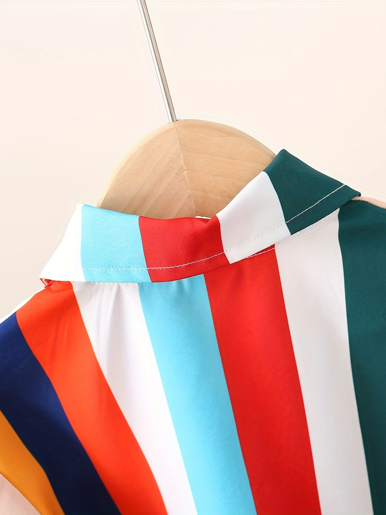 Boy's Short Sleeve Stripe Shirt