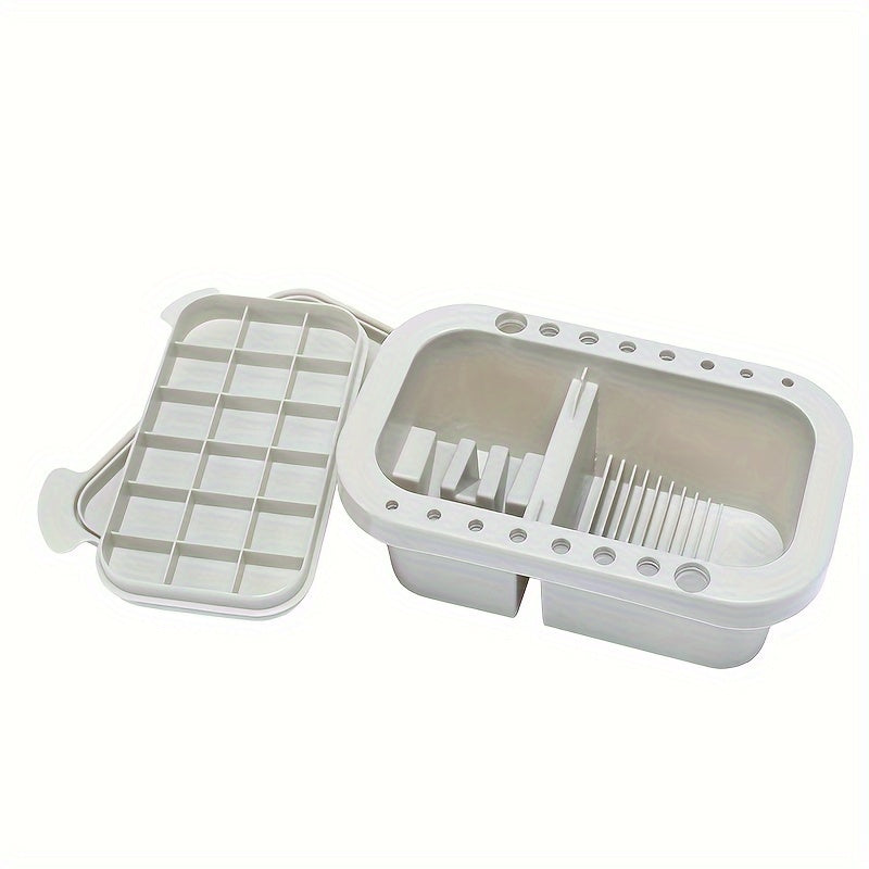 3 In 1 Brush Washing Bucket With Pen Holder And Painting Palette Cover