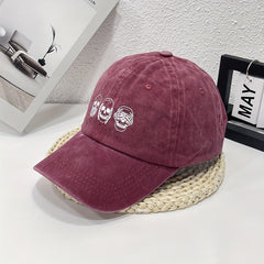 Unisex Breathable Adjustable Baseball Cap with Three Skull Pattern
