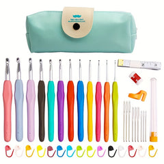 41pcs Soft Handle Crochet Tool Set Sweater Needlework Yarn Knitting Tools