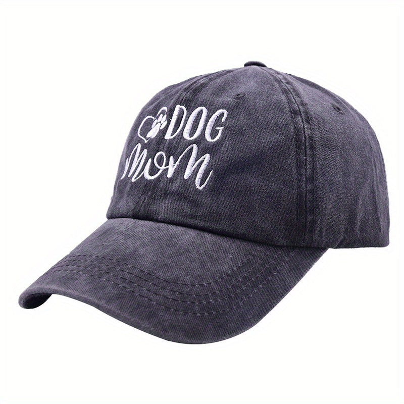 Embroidery Baseball Cap Cartoon Pet Washed Distressed Mom Dad Hats
