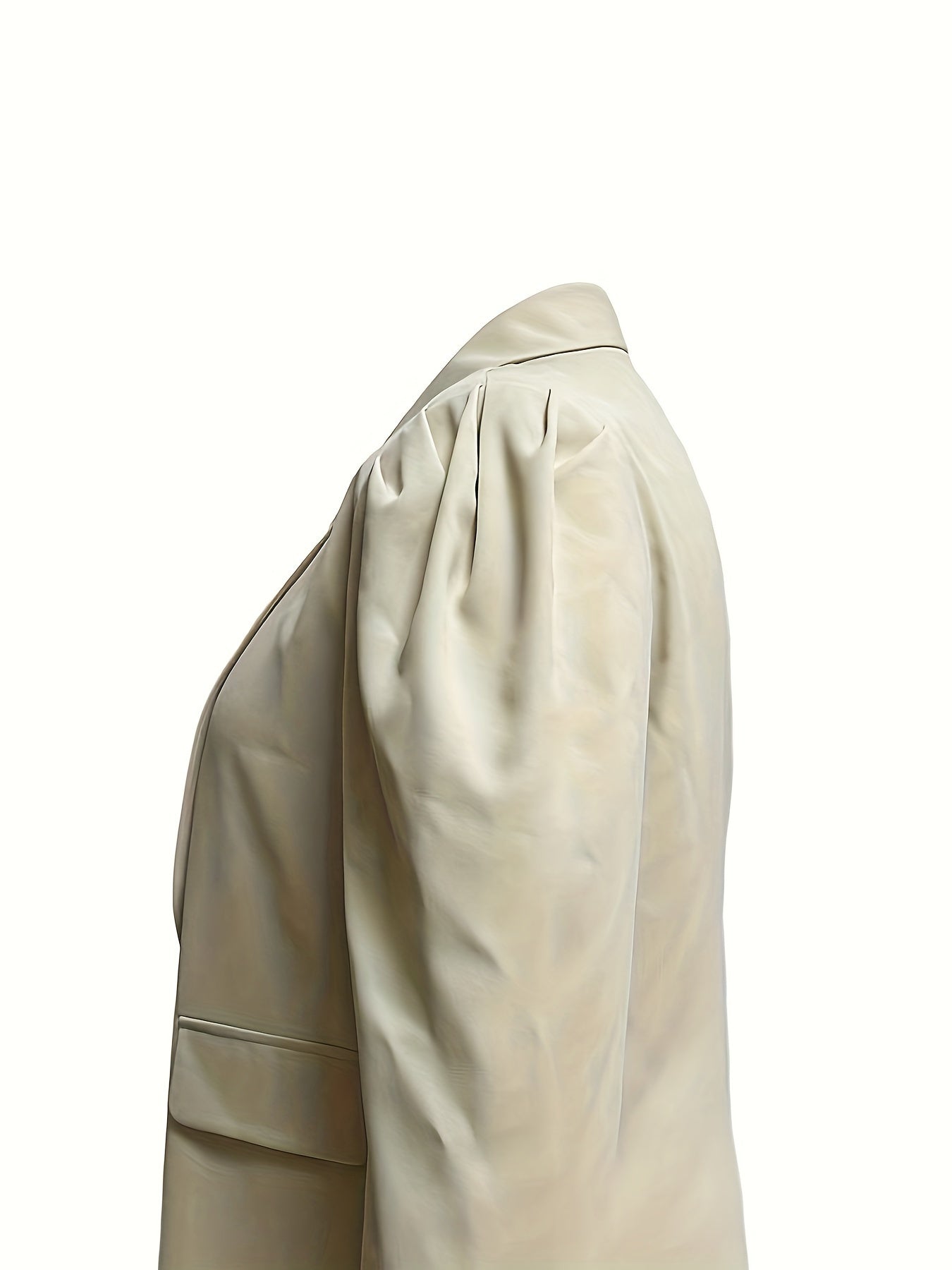 Casual Blazer Women's Plus Solid Long Sleeve Shawl Collar Workwear