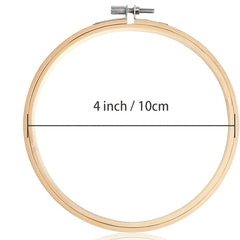 10pcs 10-16cm Bamboo Embroidery Hoops Cross Stitch Circle Hoop Rings