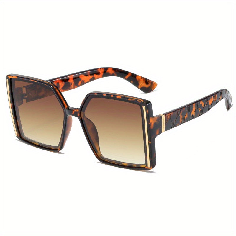 Unisex Square Metal UV400 Sunglasses