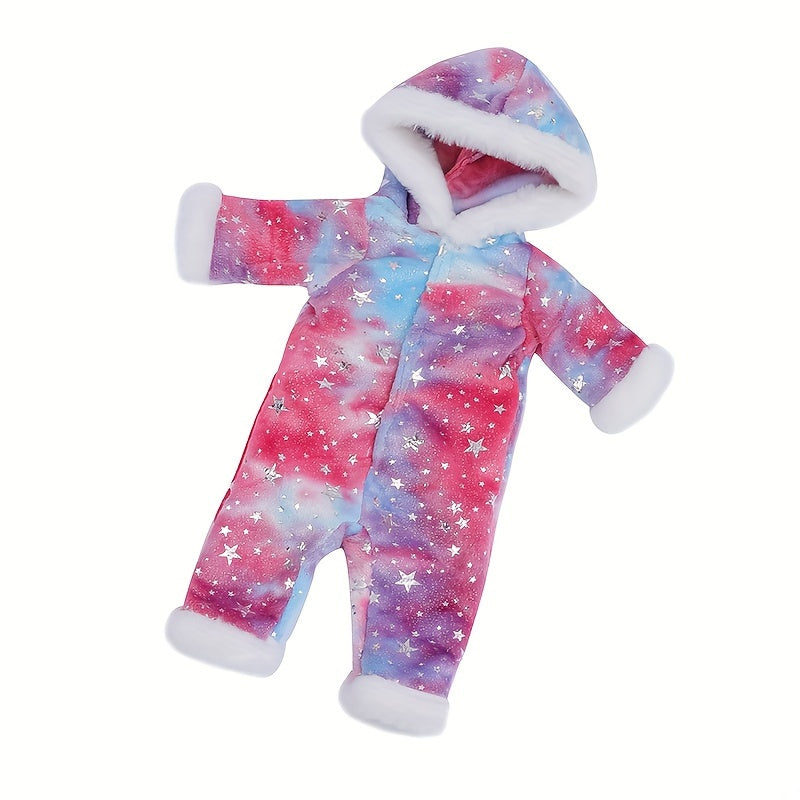 Plush Doll Onesie for 43 & 43 0cm Reborn Silicone Youngsters - Red