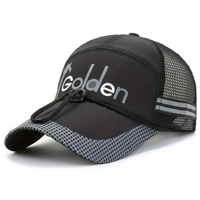 Men's Fishing Hat Peaked Cap Breathable Baseball Cap Sun Hat