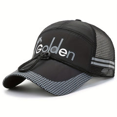 Men's Fishing Hat Peaked Cap Breathable Baseball Cap Sun Hat