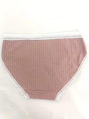 3pcs Ribbed Bow Tie Briefs Soft & Comfy Stretchy Panties Women's Lingerie