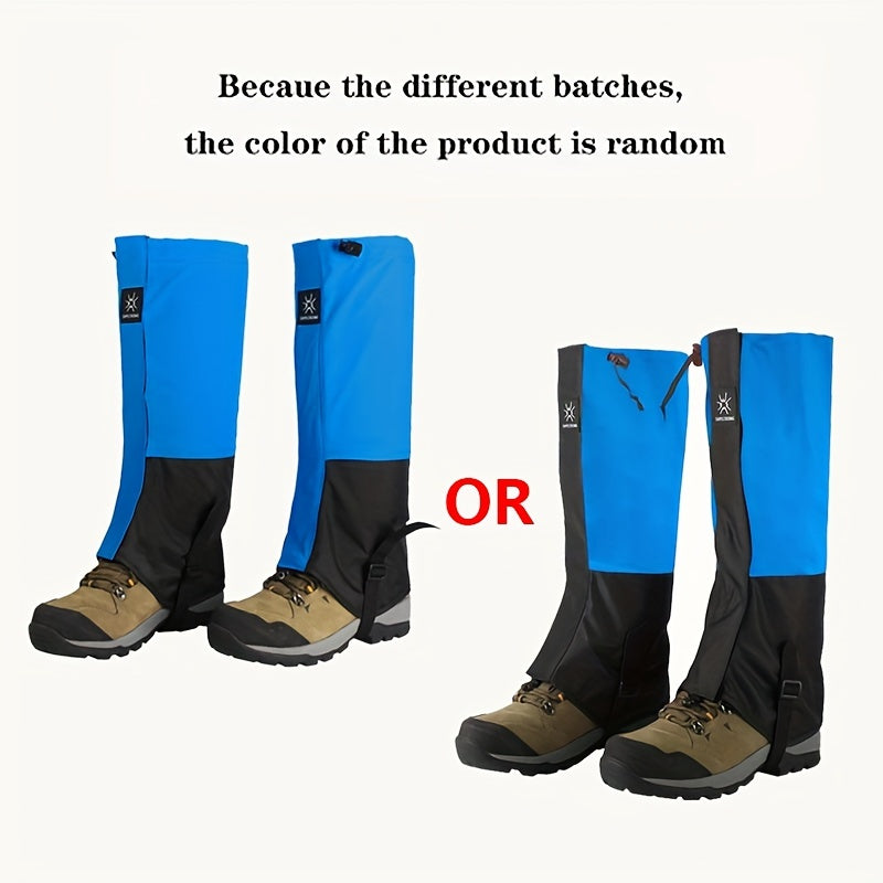 2PCS Waterproof Leg Gaiters for Hiking Walking Camping Climbing
