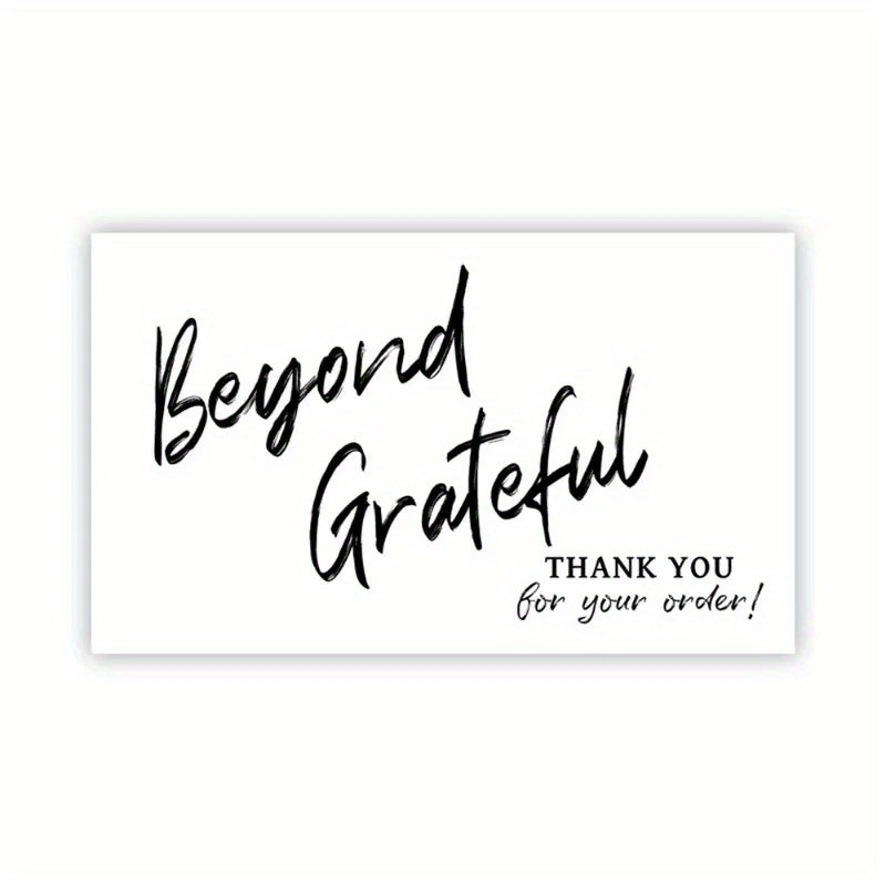 Pink Coated Paper Thank You Card Business Bag Gift Decoration