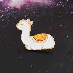 Cute Alpaca Animal Brooch Pin