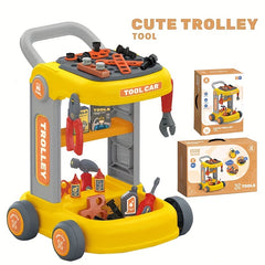 46pcs Tool Play House Cart Car Toy for Kids