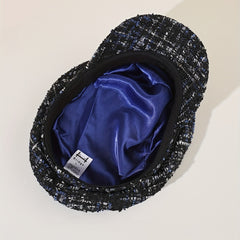 Vintage Chunky Beret Plaid Painter Hat British Style Warm Newsboy Hat