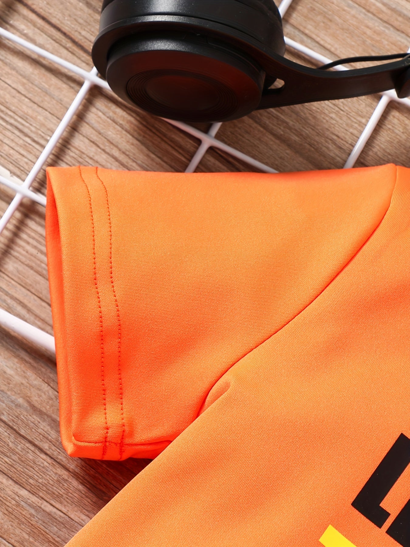 Boys Gamepad Print Casual Outfit T-shirt & Shorts Set