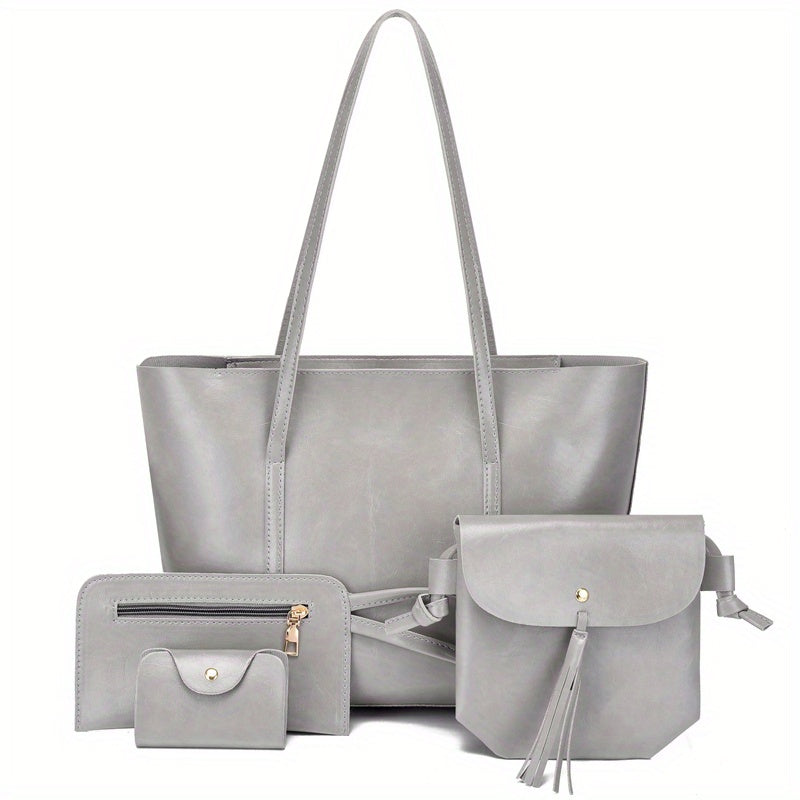 Minimalist Large Capacity Tote Bag Solid Crossbody Bag Women's Handbag