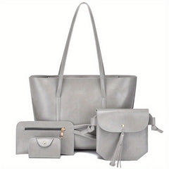 Minimalist Large Capacity Tote Bag Solid Crossbody Bag Women's Handbag