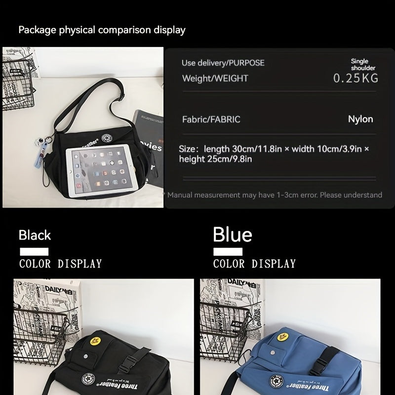 Men's Casual Messenger Bag Large Capacity Crossbody Bag