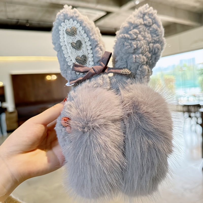 Cozy Rabbit Ears Plush Ear Warmers for Women Winter