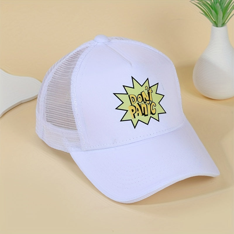 Mens Letter Graphic Baseball Cap Trucker Hat for Sports