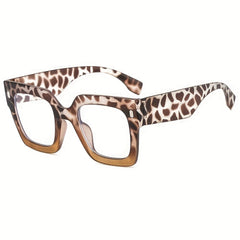 Square Clear Lens Glasses For Women Men Block Anti Light Glasses
