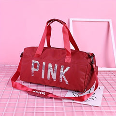 Sequins Decor Sports Bag Large Capacity Shoulder Bag