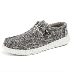 Men's Lightweight Canvas Loafer Shoes Casual Slip On Sneakers