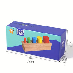 Wooden Shape & Sorting Toy for Kids 2-3 Years