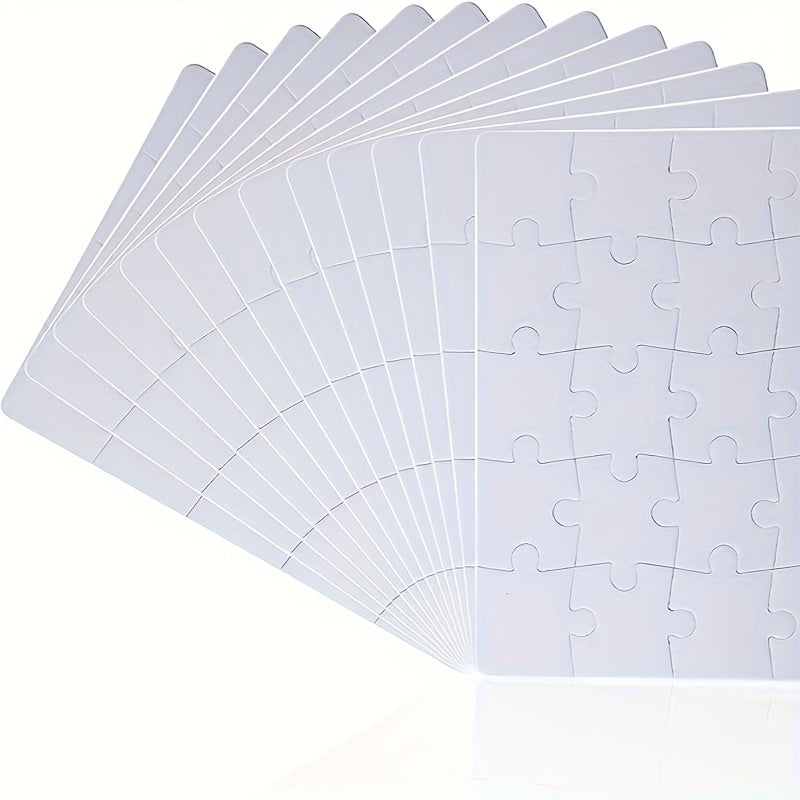 10 Sheets Blank Sublimation Puzzle for Boys and Girls DIY Craft Decoration