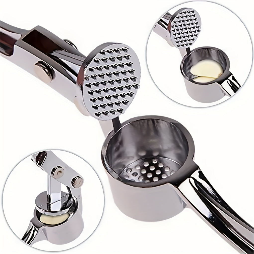 Stainless Steel Garlic Press for Easy Cooking