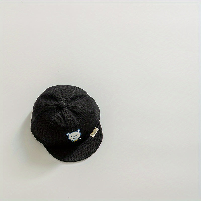 Bear Embroidery Children's Baseball Cap Spring Summer Peaked Cap